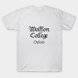 Oxford Wolfson College Medieval University T-Shirt